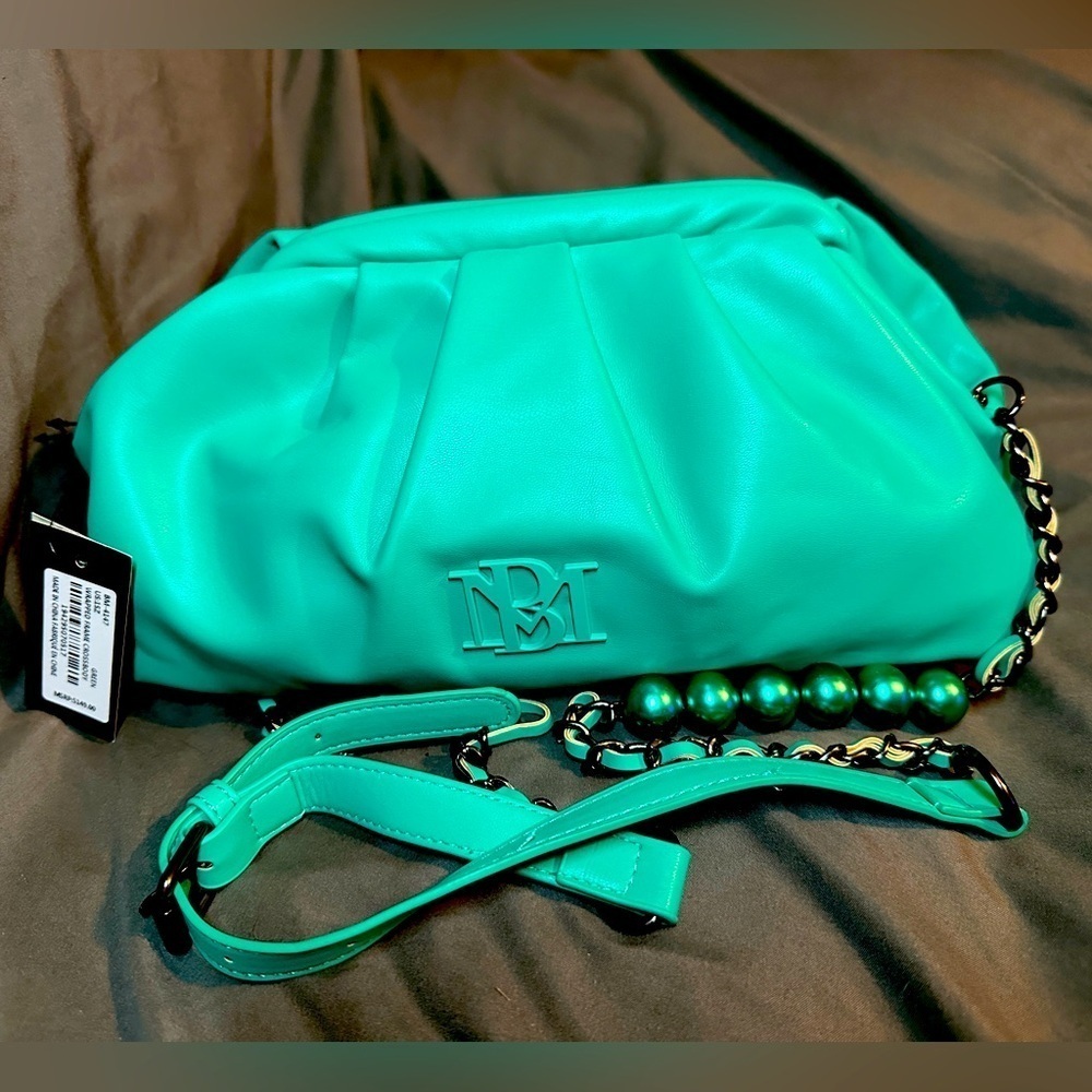 Badgley Mischka Teal Bag with Strap